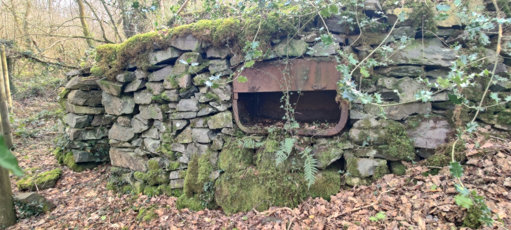 Steel cabinet in blasting shelter wall, submitted by ilt on 27-03-2026.
© Iain Taylor Steel cabinet in blasting shelter wall